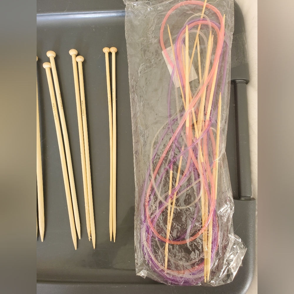 🛍️BUNDLE ONLY ITEM🛍️ Wood Knitting Needles Lot - Picture 5 of 5